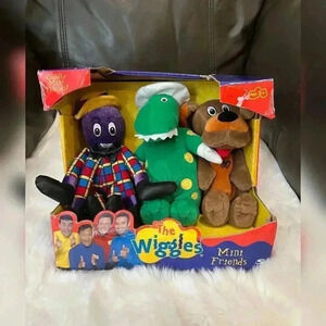 The Wiggles Mini Friends Henry Octopus Dorothy Dinosaur Wags Dog Plush Toys 2003